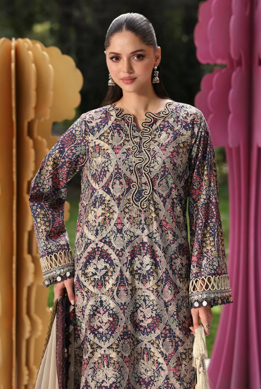 Maria B. M.Prints’26 Eid-II Inlays Printed Lawn 3 Piece Stitched Suit VOLUMЕ- 30-3в