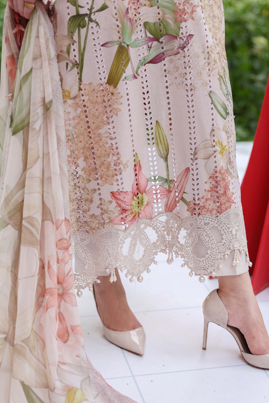 Maria B. M.Prints’26 Eid-II Inlays Printed Lawn 3 Piece Stitched Suit VOLUMЕ- 30-6A
