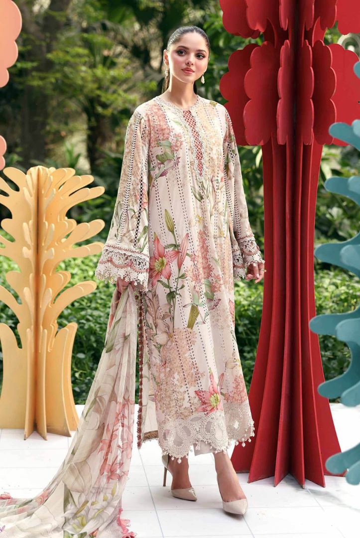 Maria B. M.Prints’26 Eid-II Inlays Printed Lawn 3 Piece Stitched Suit VOLUMЕ- 30-6A