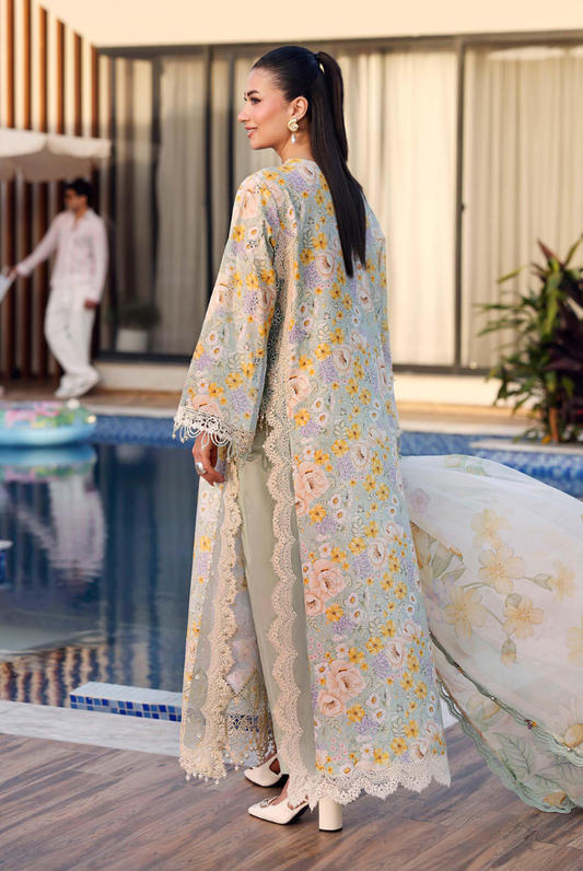 Maria B. M.Prints’26 Eid-II Inlays Printed Lawn 3 Piece Stitched Suit VOLUMЕ- 30-7A