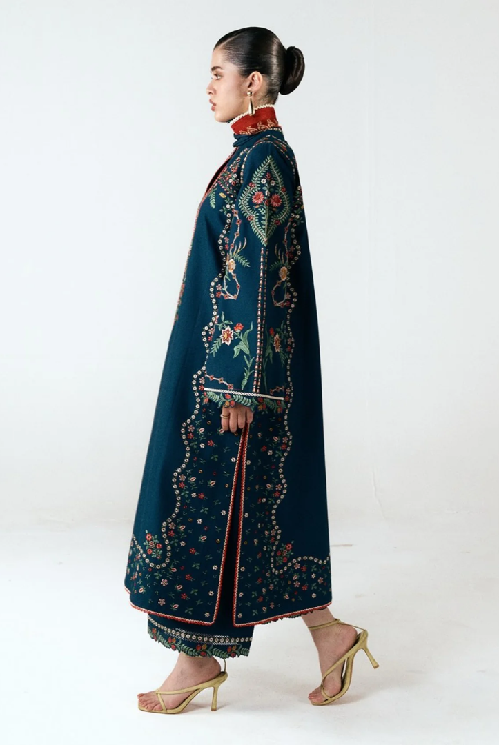 Jugnu by Hussain Rehar Stitched 3 Piece Embroidered Lawn Suit – Agna-D#1275