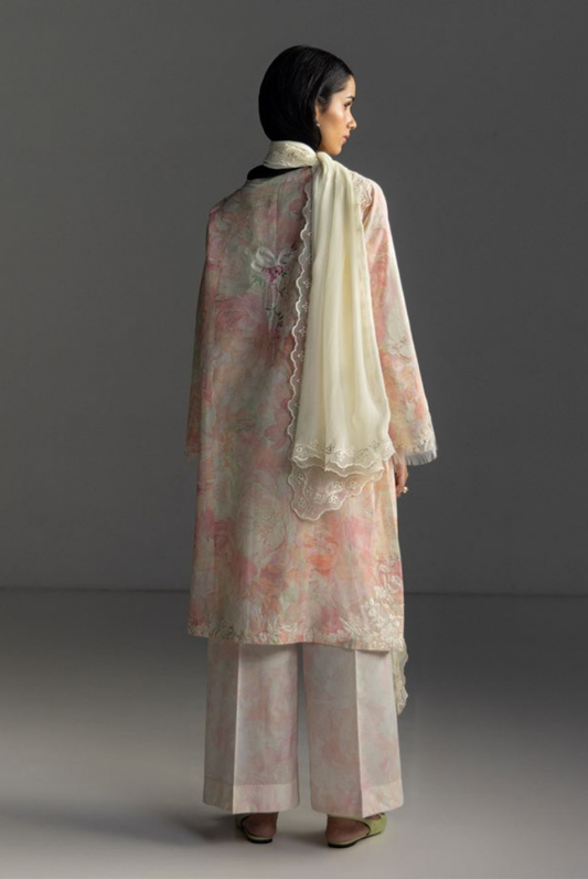 3 Piece Suit Stitched Embroidered Lawn Coco By Zara Shahjahan Lawn’26 AIRA-6B