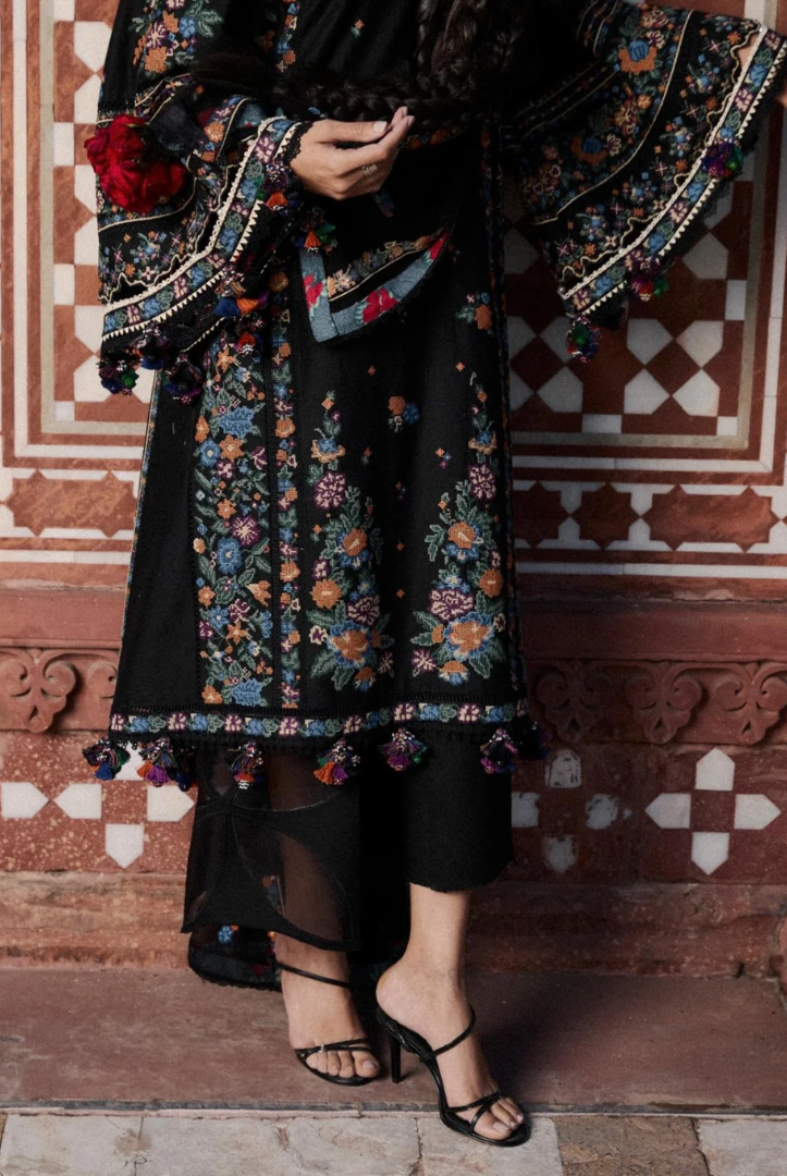 Zan by Hussain Rehar 3 Piece Suit Stitched Luxury Lawn Festive Collection'26 ASWA