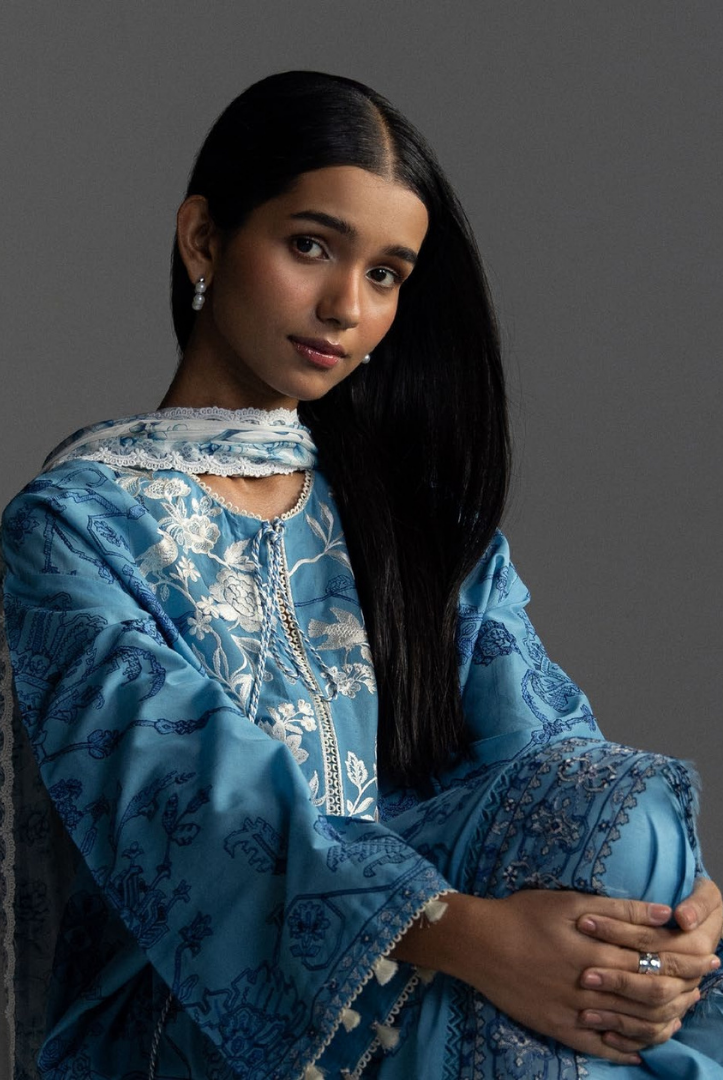 3 Piece Suit Stitched Embroidered Lawn Coco By Zara Shahjahan Lawn’26 AVIONA-3A