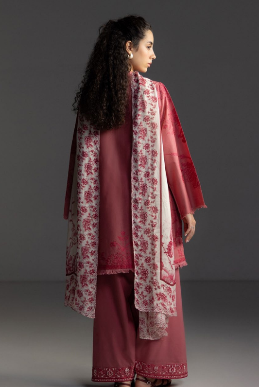 3 Piece Suit Stitched Embroidered Lawn Coco By Zara Shahjahan Lawn’26 AVIONA-3B