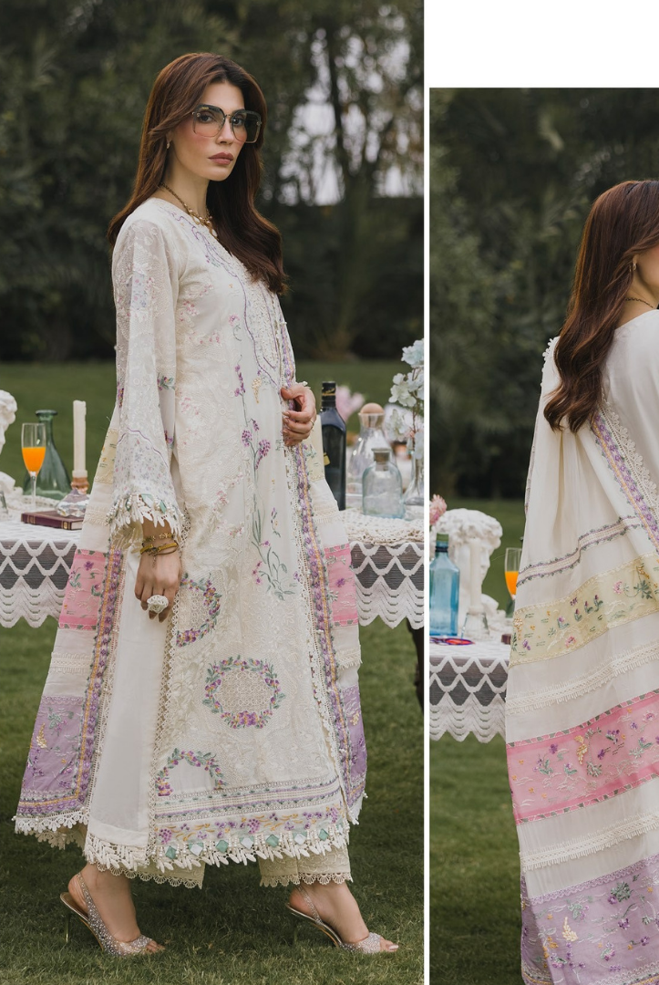 3 Piece Suit Stitched Embroidered Lawn BY Eshaisha Eid Special 2026 EA-LL-5574