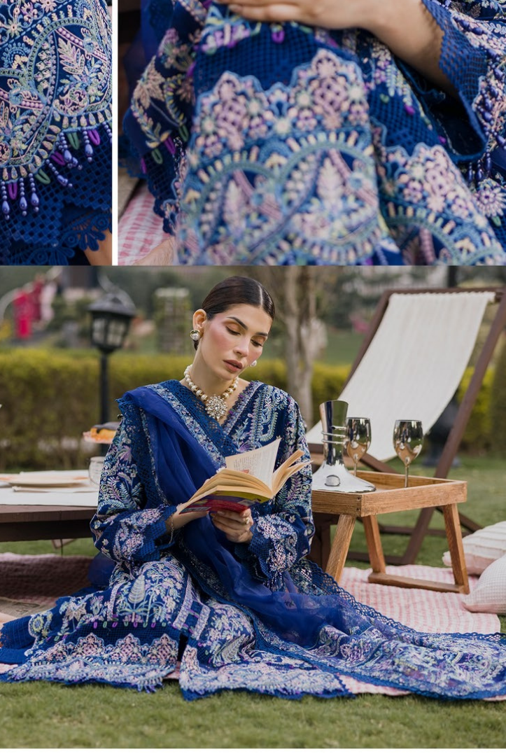 3 Piece Suit Stitched Embroidered Lawn BY Eshaisha Eid Special 2026 EA-LL-5575