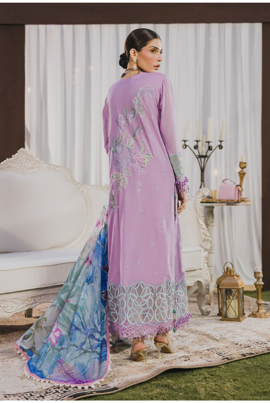 3 Piece Suit Stitched Embroidered Lawn BY Eshaisha Eid Special 2026 EA-LL-5577