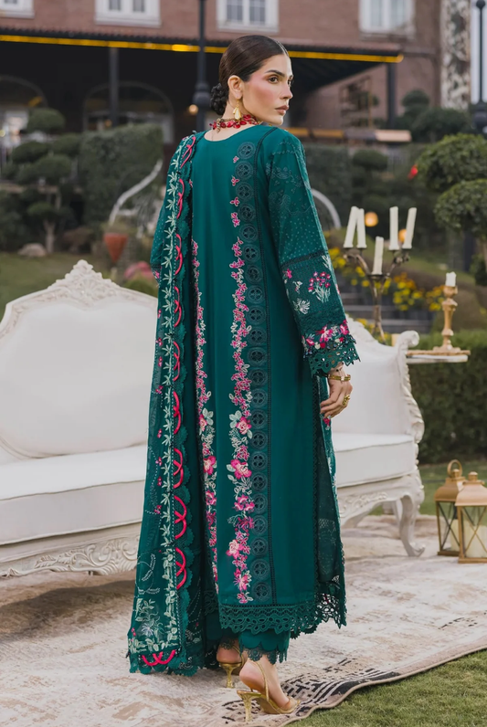 3 Piece Suit Stitched Embroidered Lawn BY Eshaisha Eid Special 2026 EA-LL-5578