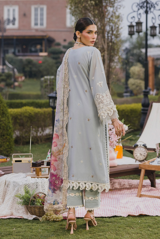3 Piece Suit Stitched Embroidered Lawn BY Eshaisha Eid Special 2026 EA-LL-5579