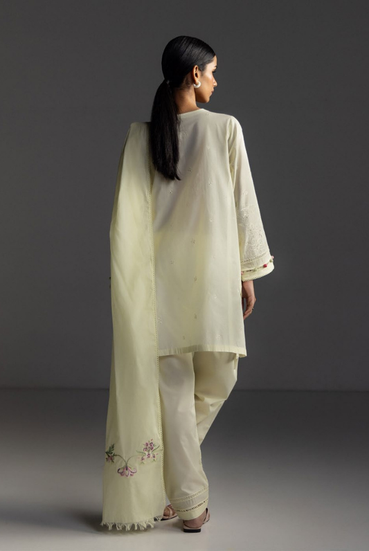 3 Piece Suit Stitched Embroidered Lawn Coco By Zara Shahjahan Lawn’26 LIORA-8B