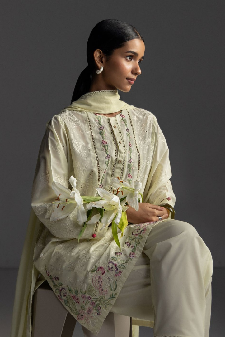 3 Piece Suit Stitched Embroidered Lawn Coco By Zara Shahjahan Lawn’26 LIORA-8B