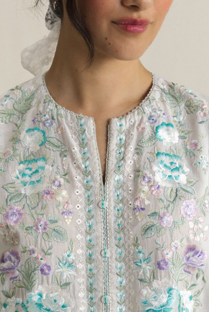 Coco by Zara Shahjahan Edit 26 Vol II Stitched Embroidered Lawn 3 Piece Suit-LUNE-2A