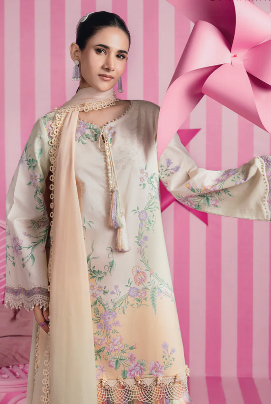 M/basics by Maria.B Spring Summer Stitched Printed Lawn 3 PC Suit – MB-CUSV13-07-A