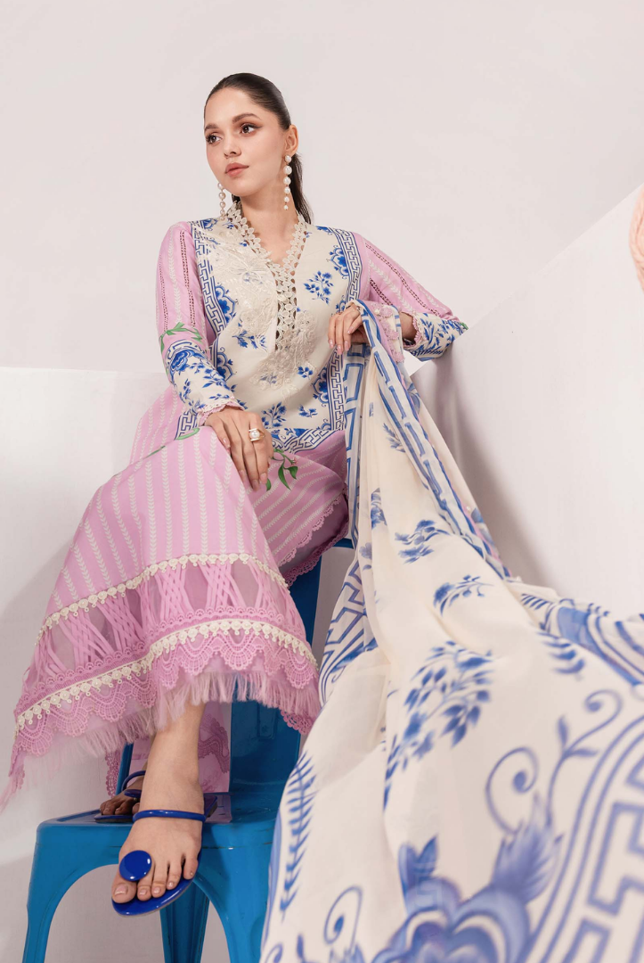 M/basics by Maria.B Spring Summer Stitched Printed Lawn 3 PC Suit – MB-CUSV13-09-B