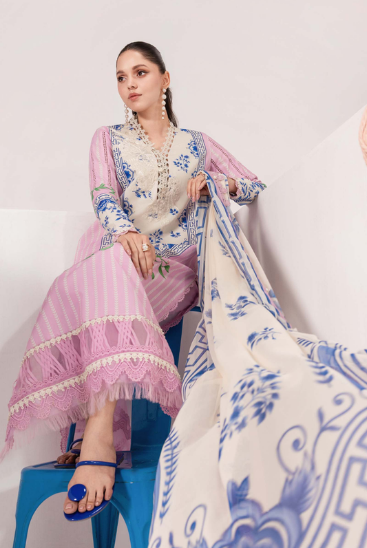 M/basics by Maria.B Spring Summer Stitched Printed Lawn 3 PC Suit – MB-CUSV13-09-B