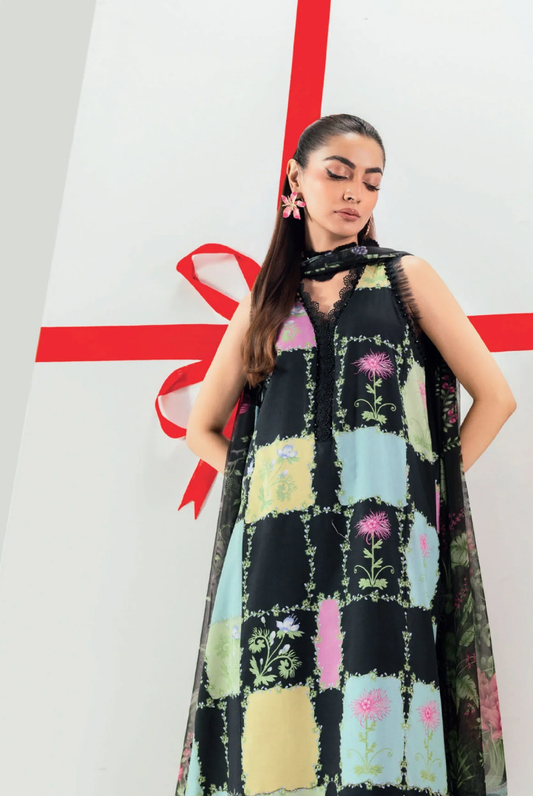 M/basics by Maria.B Spring Summer Stitched Printed Lawn 3 PC Suit – MB-CUSV13-10-B