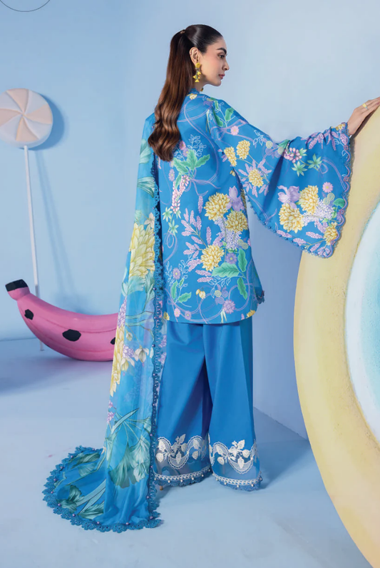 M/basics by Maria.B Spring Summer Stitched Printed Lawn 3 PC Suit – MB-CUSV13-13-B