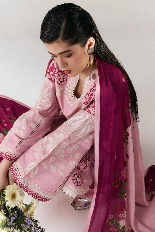 Jugnu by Hussain Rehar Stitched 3 Piece Embroidered Lawn Suit – NANYA-D#1284