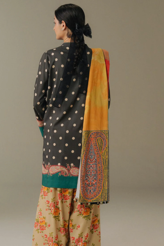 3 Piece Suit Stitched Printed Linen Drop Five Coco By Zara Shahjahan Paper Moon-3A