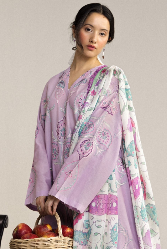 Coco by Zara Shahjahan Edit 26 Vol II Stitched Embroidered Lawn 3 Piece Suit-SIA-4A