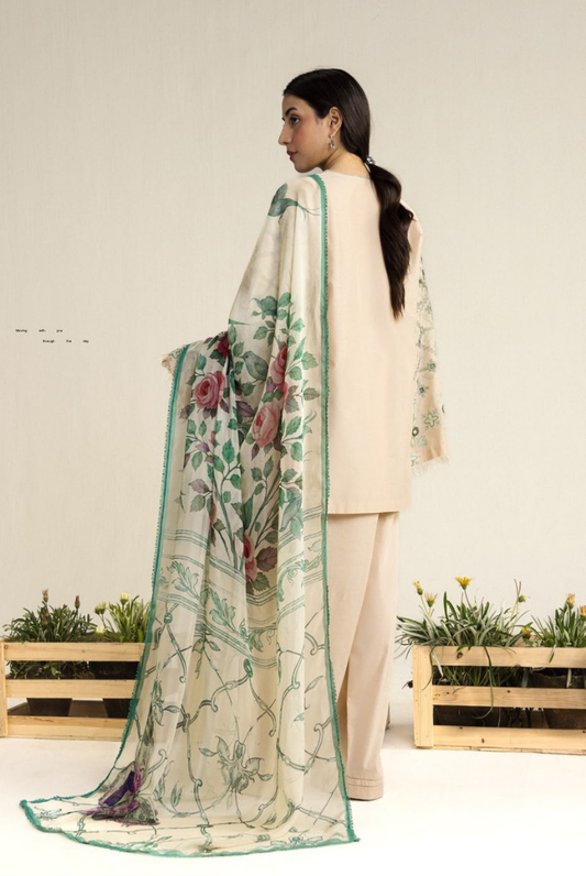 Coco by Zara Shahjahan Edit 26 Vol II Stitched Embroidered Lawn 3 Piece Suit-SOREN-9B