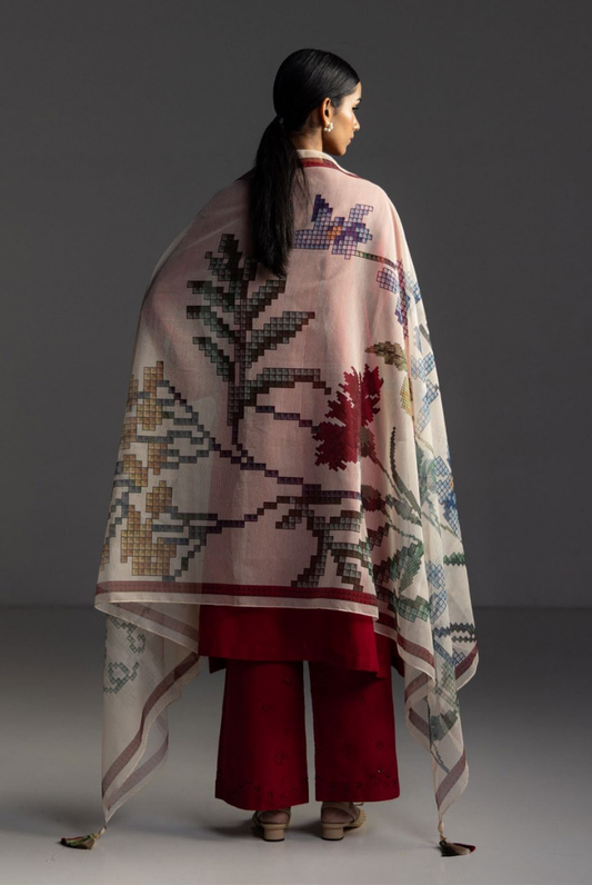 3 Piece Suit Stitched Embroidered Lawn Coco By Zara Shahjahan Lawn’26 SUNE-10A