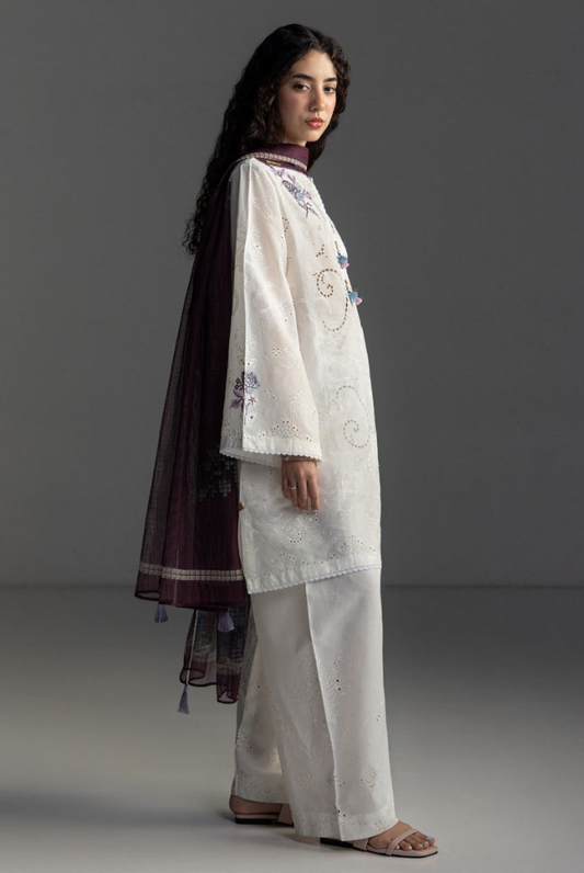 3 Piece Suit Stitched Embroidered Lawn Coco By Zara Shahjahan Lawn’26 SUNE-10B