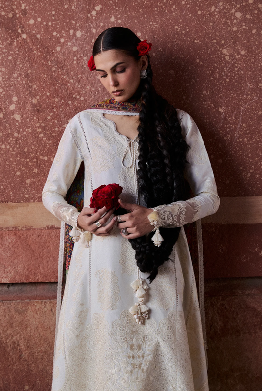 Zan by Hussain Rehar 3 Piece Suit Stitched Luxury Lawn Festive Collection'26-SEFI