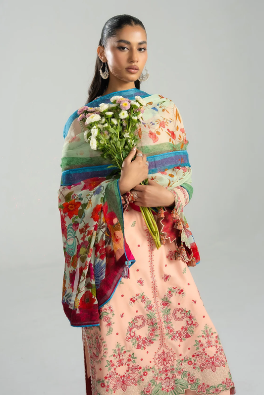 Zan by Hussain Rehar 3 Piece Suit Stitched Luxury Lawn Festive Collection'26-SEFTALI