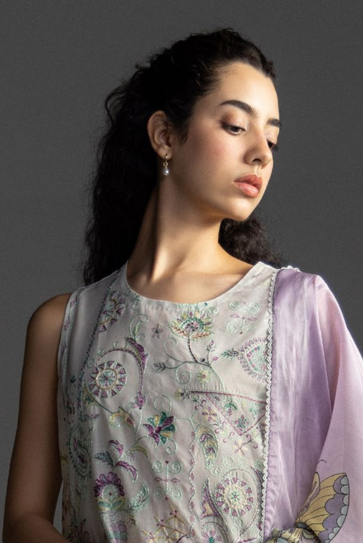 3 Piece Suit Stitched Embroidered Lawn Coco By Zara Shahjahan Lawn’26 VEYA-7A