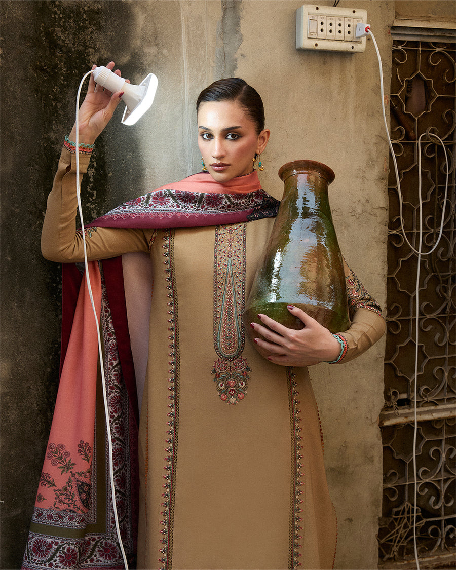 Stitched Karandi Embroidered Jugnu by Hussain Rehar