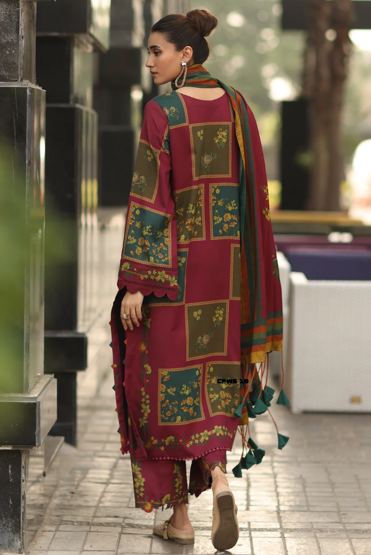 3 Piece Stitched Linen Collection C-Prints by Charizma