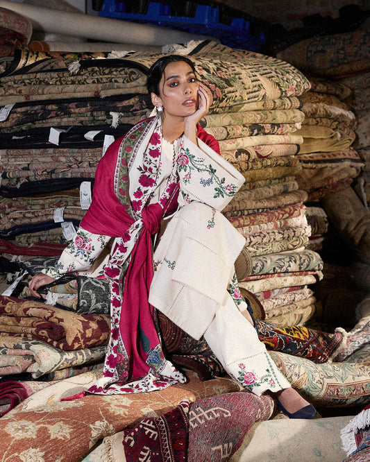 Stitched Karandi Embroidered Jugnu by Hussain Rehar-ZURA