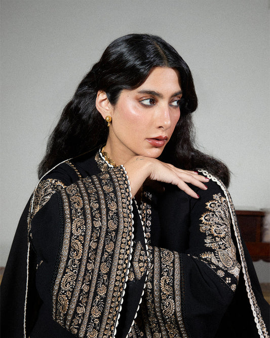 Stitched Karandi Embroidered Jugnu by Hussain Rehar-TILA