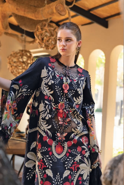 3 Piece Suit Stitched Embroidered Lawn BY Maria.B M.PRINTS'26 - MBPT-29-12B