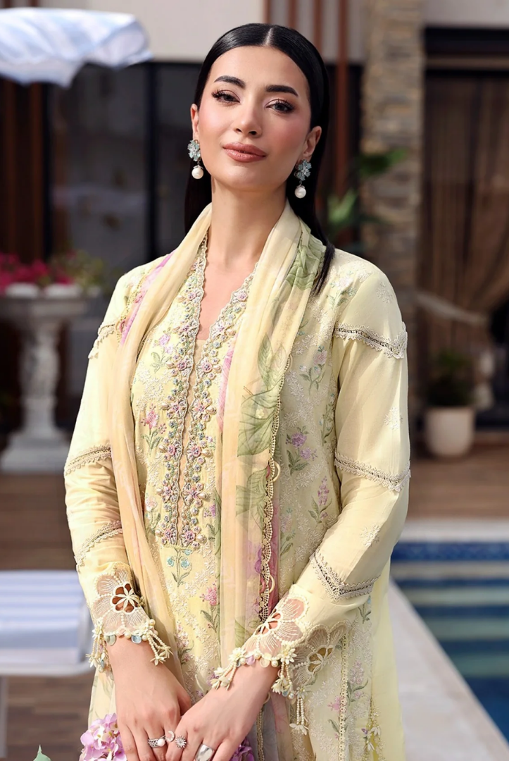 Maria B. M.Prints’26 Eid-II Inlays Printed Lawn 3 Piece Stitched Suit VOLUMЕ- 30-1A