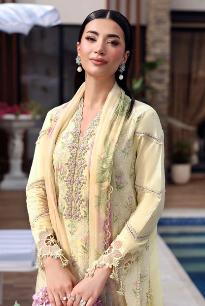 Maria B. M.Prints’26 Eid-II Inlays Printed Lawn 3 Piece Stitched Suit VOLUMЕ- 30-1A