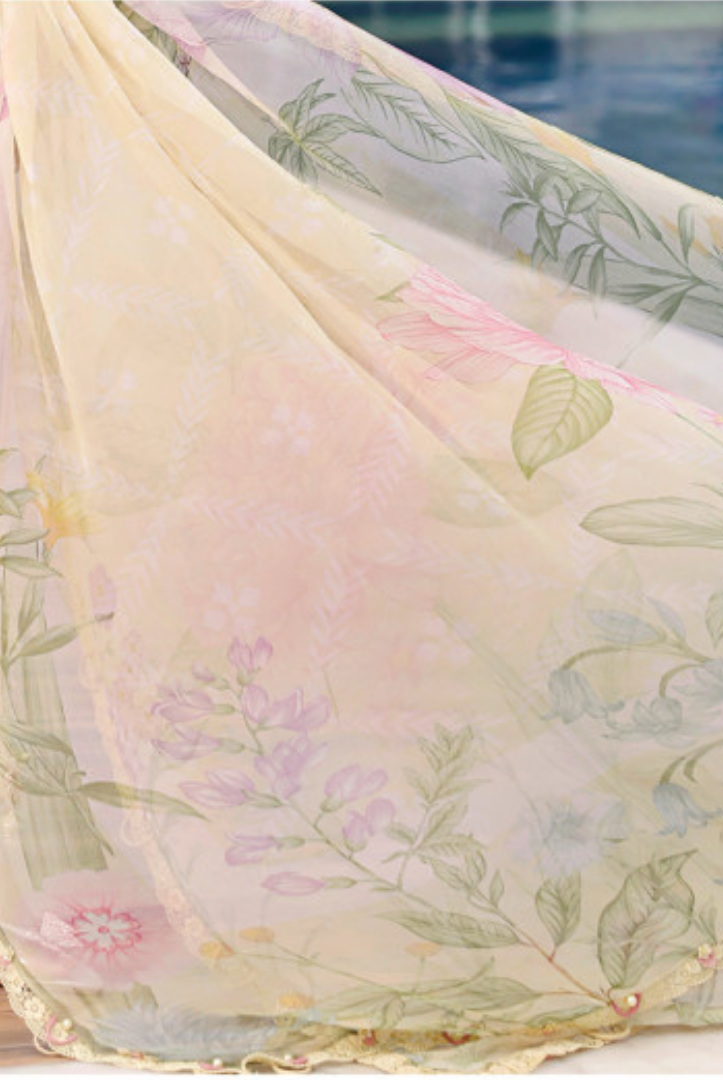 Maria B. M.Prints’26 Eid-II Inlays Printed Lawn 3 Piece Stitched Suit VOLUMЕ- 30-1A