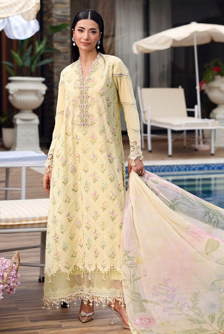 Maria B. M.Prints’26 Eid-II Inlays Printed Lawn 3 Piece Stitched Suit VOLUMЕ- 30-1A