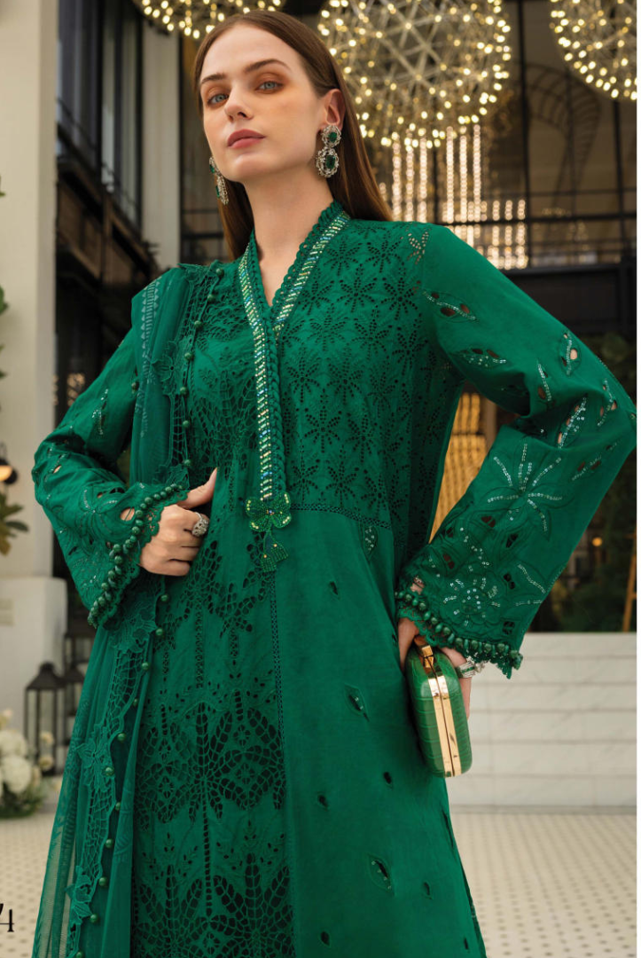 Maria B 3 Piece Stitched Embroidered Lawn Suit MB26-D4