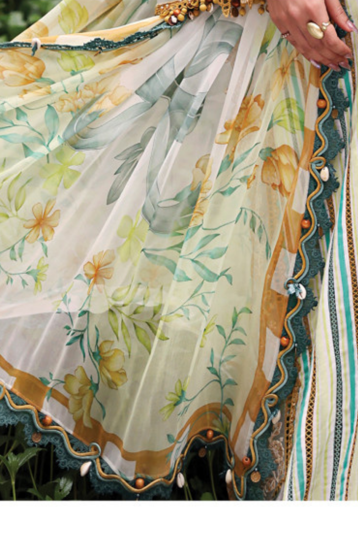 Maria B. M.Prints’26 Eid-II Inlays Printed Lawn 3 Piece Stitched Suit VOLUMЕ- 30-2B