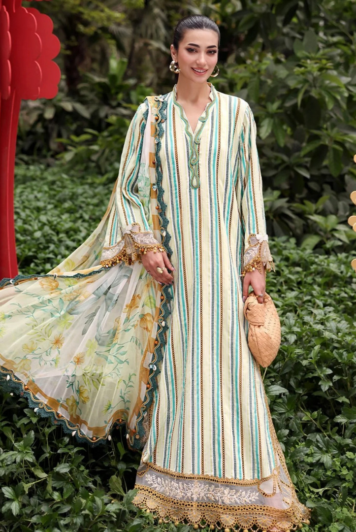 Maria B. M.Prints’26 Eid-II Inlays Printed Lawn 3 Piece Stitched Suit VOLUMЕ- 30-2B