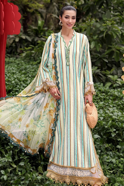 Maria B. M.Prints’26 Eid-II Inlays Printed Lawn 3 Piece Stitched Suit VOLUMЕ- 30-2B