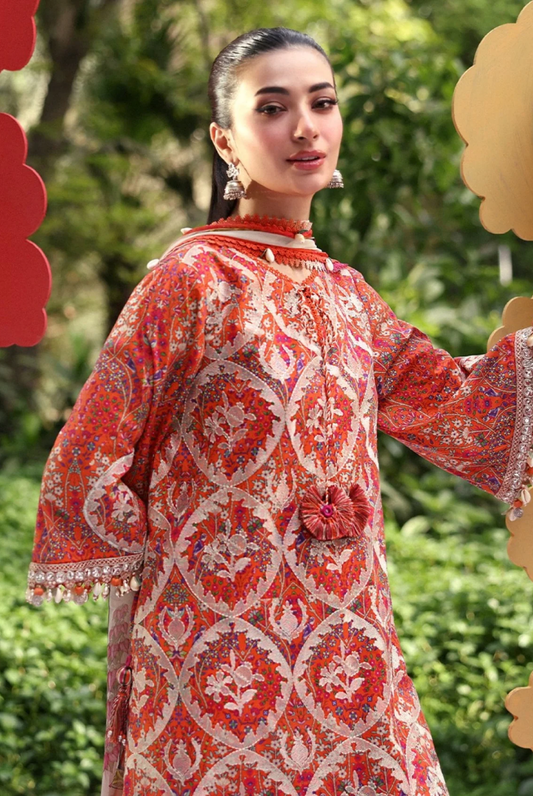 Maria B. M.Prints’26 Eid-II Inlays Printed Lawn 3 Piece Stitched Suit VOLUMЕ- 30-ЗА