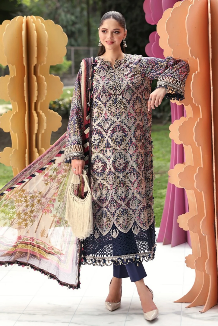 Maria B. M.Prints’26 Eid-II Inlays Printed Lawn 3 Piece Stitched Suit VOLUMЕ- 30-3в