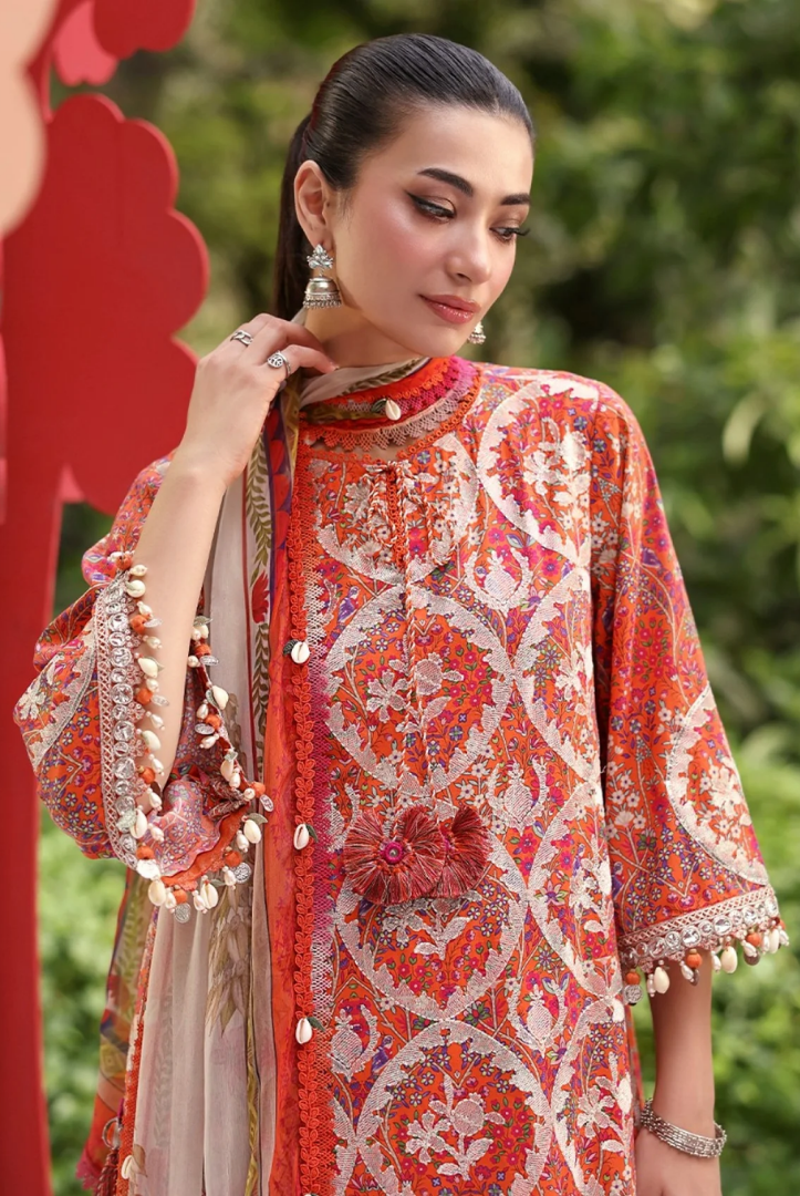 Maria B. M.Prints’26 Eid-II Inlays Printed Lawn 3 Piece Stitched Suit VOLUMЕ- 30-ЗА