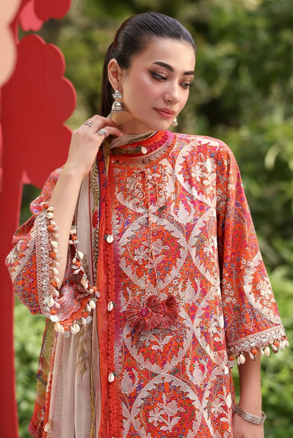 Maria B. M.Prints’26 Eid-II Inlays Printed Lawn 3 Piece Stitched Suit VOLUMЕ- 30-ЗА