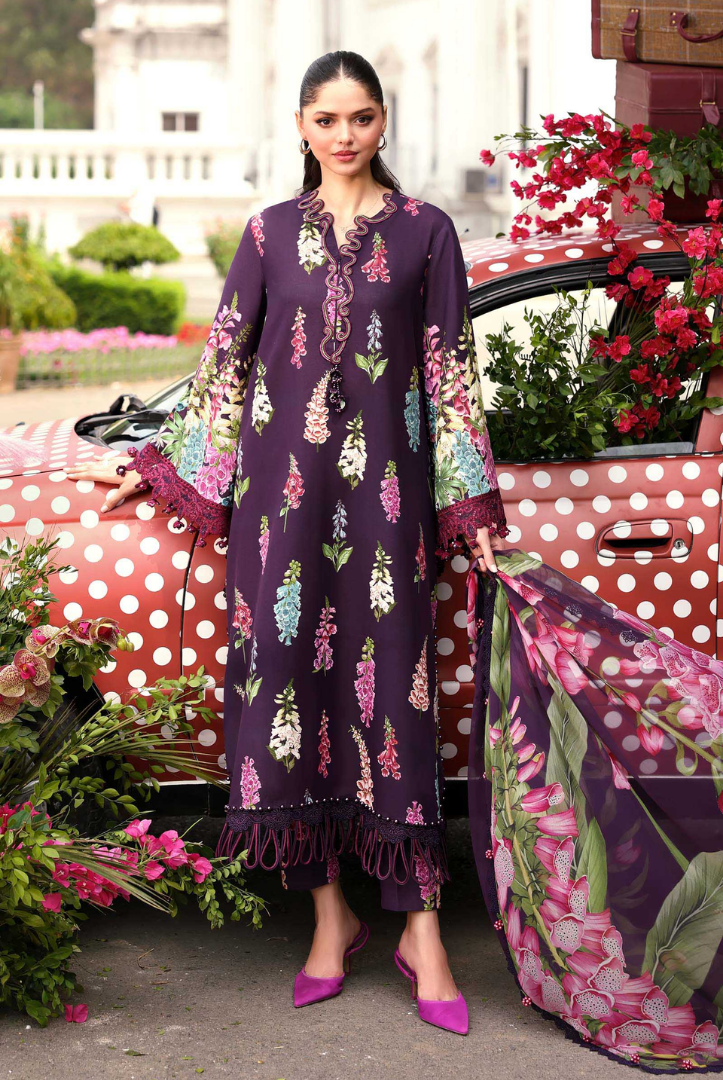 Maria B. M.Prints’26 Eid-II Inlays Printed Lawn 3 Piece Stitched Suit VOLUMЕ- 30-5A