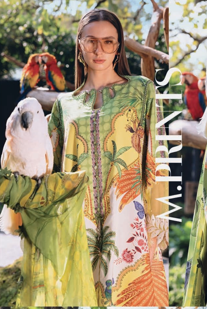 3 Piece Suit Stitched Embroidered Lawn BY Maria.B M.PRINTS'26 - MBPT-29-5B